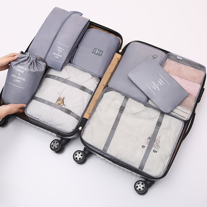 Set de 8 Piezas de Bolsas de Viaje Organizadoras